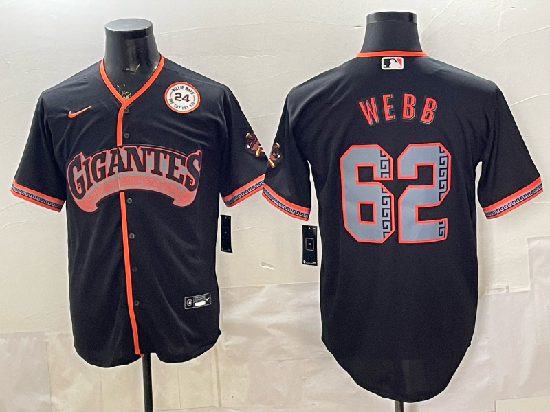 2026 Men Nike San Francisco Giants #62 Webb black Game MLB Jersey 0404001-0